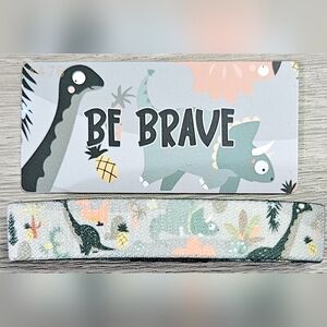 ZOX "BE BRAVE# #4476 MD Dino Positive Affirmation Sold Out Collectible Wristband